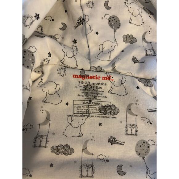 Magnetic Me fleece, size 12-18 months, 22-27 pounds NWT - Picture 4 of 4